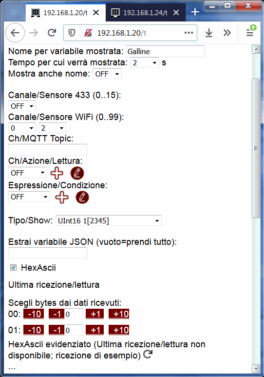 TXdata ModBus via Wifi