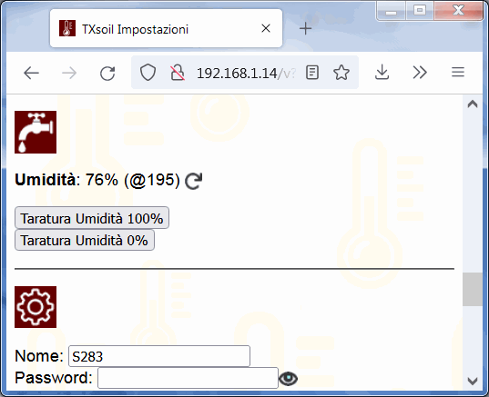 taratura umidit