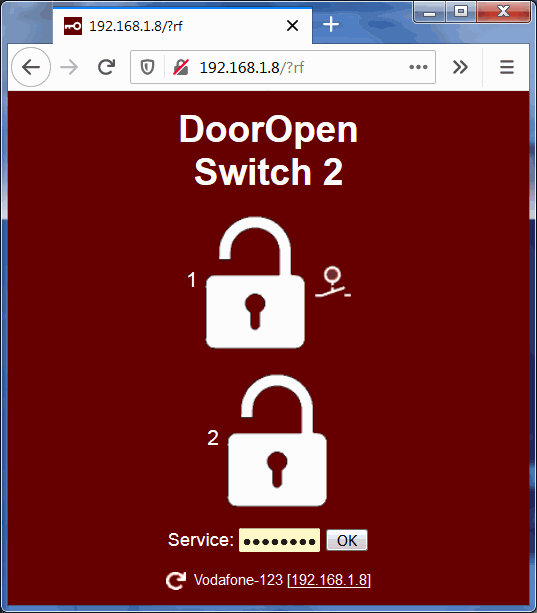 apri garage cancello wifi