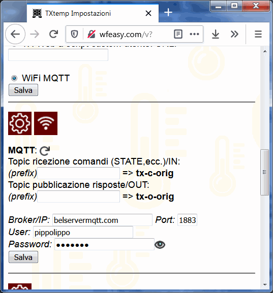 temperatura da remoto MQTT