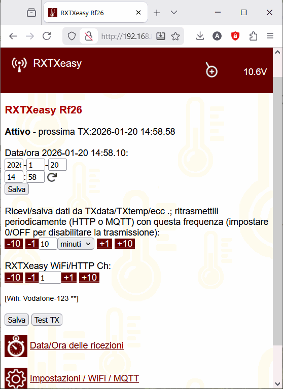 ritrasmetti WiFi GSM HTTP MQTT